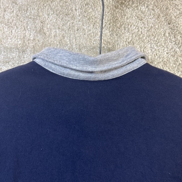 Champion Men Shirt Blue Gray Extra Large Short Sleeve Casual Rugby - Picture 12 of 14